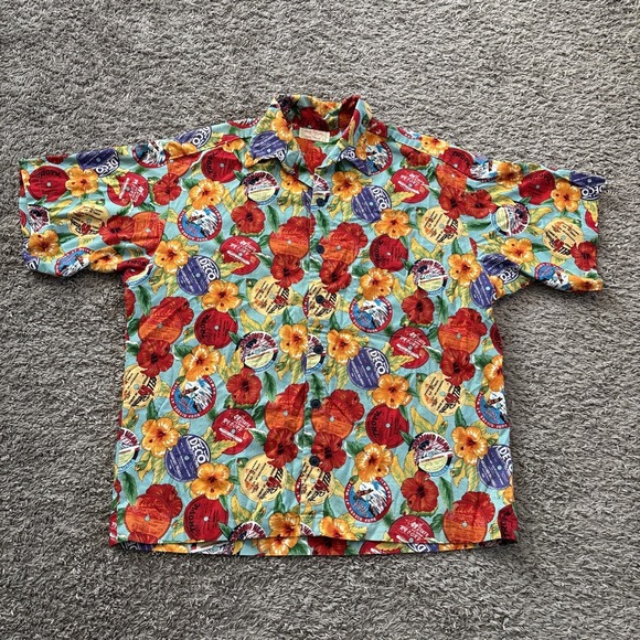Handmade Other - Vintage Boni Dickson Men's XXL Hawaiian Surf Handmade Shirt Button Up Surf